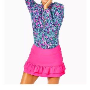 NWT Lilly Pulitzer fern skort, size medium in pink grenadine